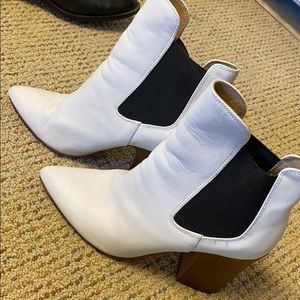 White Ankle Booties